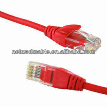 RJ45 Cat6 UTP Patchkabel mit hoher Qualität, rote Farbe